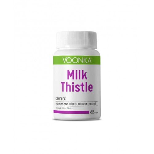Voonka Milk Thistle Complex 62 Kapsül | Karaciğer Sağlığı Destekleyici Meryem Ana Dikeni Tohum Ekstresi Takviye Edici Gıda Voonka Milk Thistle Complex 62 Kapsül | Karaciğer Sağlığı Destekleyici Meryem Ana Dikeni Tohum Ekstresi Takviye Edici Gıda