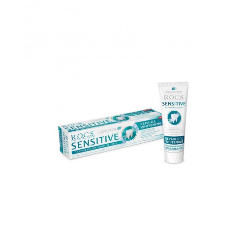 ROCS Sensitive Repair & Whitening Diş Macunu 75 ml | Onarıcı ve Beyazlatıcı Bakım