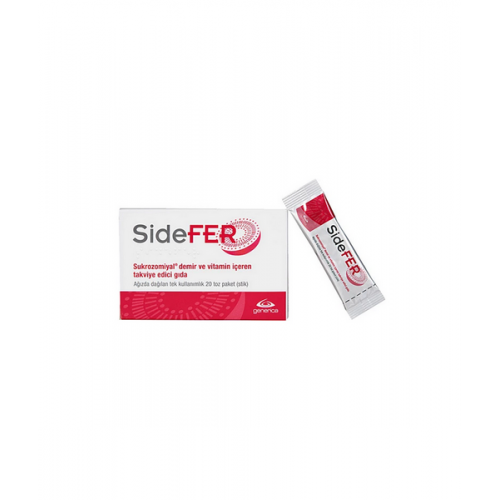 SideFER 20 Toz Paket | Demir ve Vitamin İçeren Takviye Edici Gıda