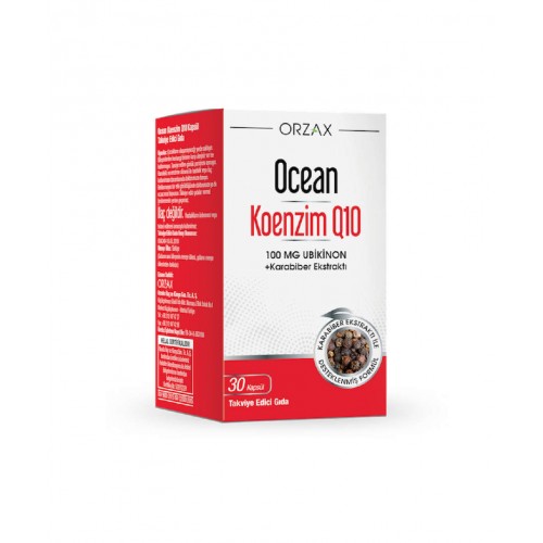 Ocean Koenzim Q10 100 mg 30 Kapsül | Kalp Sağlığını Desteklemeye, Enerji Seviyelerini Artırmaya ve Genel İyilik Halini Güçlendirmeye Yardımcı Takviye Ocean Koenzim Q10 100 mg 30 Kapsül | Kalp Sağlığını Desteklemeye, Enerji Seviyelerini Artırmaya ve Genel İyilik Halini Güçlendirmeye Yardımcı Takviye