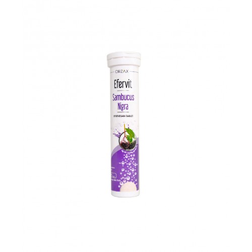 Efervit Sambucus Nigra 20 Efervesan Tablet | Bağışıklık Sistemini Desteklemeye Yardımcı Takviye Edici Gıda Efervit Sambucus Nigra 20 Efervesan Tablet | Bağışıklık Sistemini Desteklemeye Yardımcı Takviye Edici Gıda