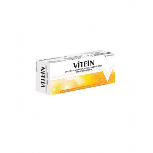 Vitein 30 Kapsül | Lutein, Zeksantin, Astaksantin içeren Takviye Edici Gıda Vitein 30 Kapsül | Lutein, Zeksantin, Astaksantin içeren Takviye Edici Gıda