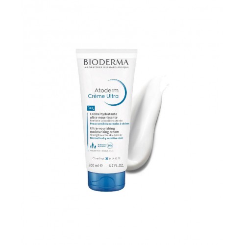 Bioderma Atoderm Cream Ultra 200 ml | Kuru Ciltler İçin Ultra Nemlendirici, Besleyici ve Koruyucu Bakım Kremi