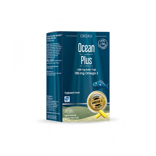 Ocean Plus 1200 mg Saf Balık Yağı 30 Kapsül | Kalp Sağlığını Desteklemeye, Beyin Fonksiyonlarını İyileştirmeye ve Genel Sağlığı Güçlendirmeye Yardımcı Saf Takviye Ocean Plus 1200 mg Saf Balık Yağı 30 Kapsül | Kalp Sağlığını Desteklemeye, Beyin Fonksiyonlarını İyileştirmeye ve Genel Sağlığı Güçlendirmeye Yardımcı Saf Takviye