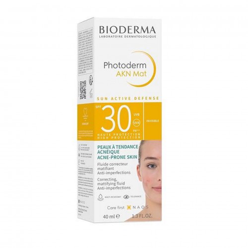 Bioderma Photoderm AKN Mat SPF30 40 ml |Yağlı Ve Akneye Eğilimli Ciltler İçin Güneş Koruyucu Krem