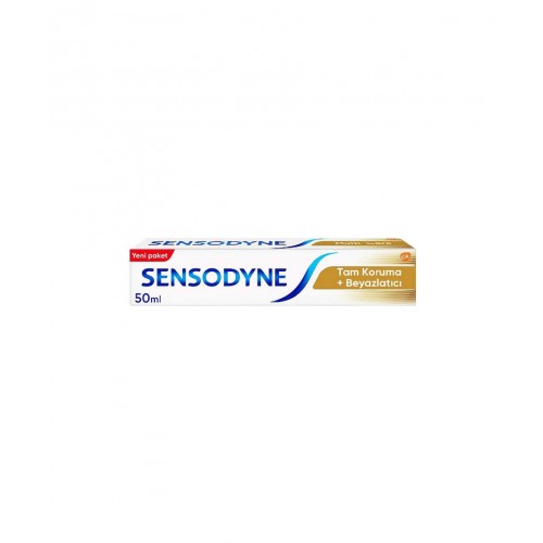 Sensodyne Tam Koruma Beyazlatıcı Diş Macunu 50 ml | Beyazlatıcı ve Hassasiyet Azaltıcı Diş Macunu Sensodyne Tam Koruma Beyazlatıcı Diş Macunu 50 ml | Beyazlatıcı ve Hassasiyet Azaltıcı Diş Macunu