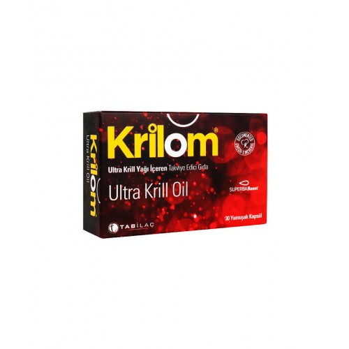 Krilom Ultra Krill Oil 30 Kapsül | Kalp, Beyin ve Eklem Sağlığını Desteklemeye Yardımcı Takviye Edici Gıda Krilom Ultra Krill Oil 30 Kapsül | Kalp, Beyin ve Eklem Sağlığını Desteklemeye Yardımcı Takviye Edici Gıda