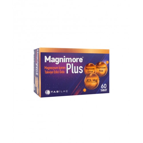 Magnimore Plus 60 Tablet | Enerji Seviyelerini Artırmaya ve Bağışıklık Sistemini Güçlendirmeye Yardımcı Takviye Edici Gıda