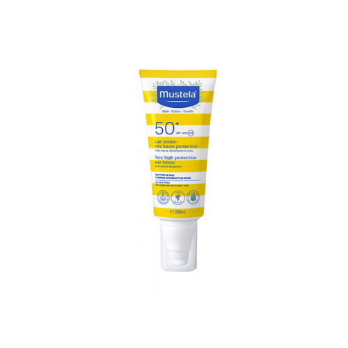 Mustela Çok Yüksek Koruma Faktörlü Güneş Losyonu SPF50  200 ml | Yüz ve Vücut İçin Çok Yüksek Koruma Faktörlü Güneş Losyonu