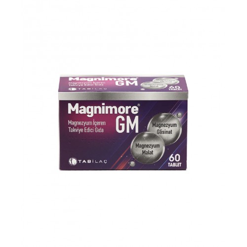 Magnimore GM 60 Tablet | Stres ve Yorgunlukla Başa Çıkmanıza Yardımcı Takviye Edici Gıda Magnimore GM 60 Tablet | Stres ve Yorgunlukla Başa Çıkmanıza Yardımcı Takviye Edici Gıda