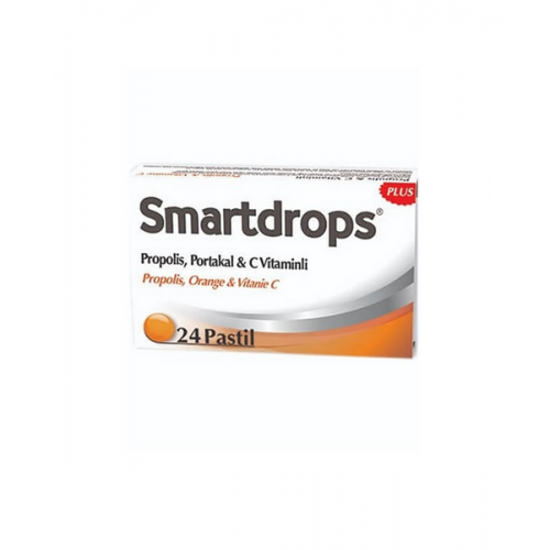 Smartdrops Portakallı ve C Vitaminli Pastil | Propolis, Portakal ve C Vitamini İçerikli Takviye Edici