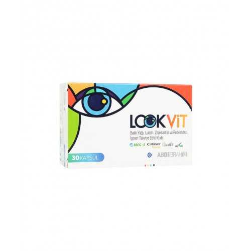 Lookvit 30 Kapsül | Göz Sağlığını Desteklemeye ve Görme Fonksiyonlarını Güçlendirmeye Yardımcı Takviye Edici Gıda