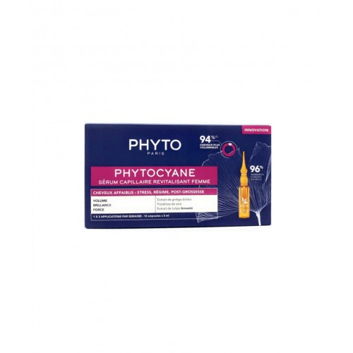 Phyto Phytocyane Kadınlar İçin Dönemsel Saç Dökülmesi Karşıtı Bakım 5 ml x 12 Ampul | Kadın Tipi Dönemsel Saç Dökülmesine Karşı Bakım Serumu