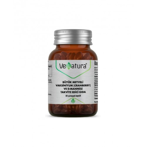 VeNatura Cranberry ve D-Mannoz 30 Kapsül | Vücudun Doğal İşlevlerini Desteklemeye Yardımcı Takviye Edici Gıda VeNatura Cranberry ve D-Mannoz 30 Kapsül | Vücudun Doğal İşlevlerini Desteklemeye Yardımcı Takviye Edici Gıda