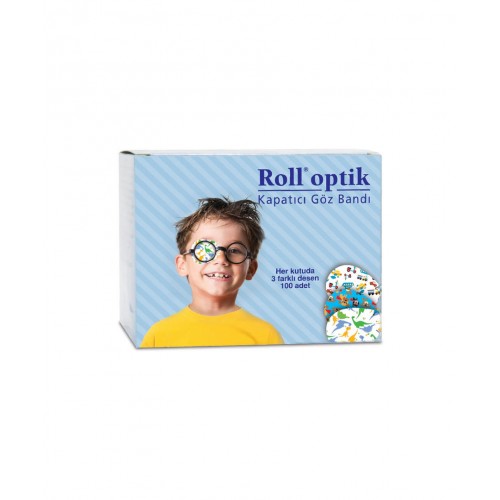 Roll Optik Desenli Kapatıcı Göz Bandı 100 Adet | Erkek Roll Optik Desenli Kapatıcı Göz Bandı 100 Adet | Erkek