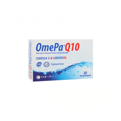 OmePa Q10 Omega 3 Ubiquinol 90 Kapsül | Kalp Sağlığını Korumaya ve Hücre Enerji Artırmaya Yardımcı Takviye Edici Gıda OmePa Q10 Omega 3 Ubiquinol 90 Kapsül | Kalp Sağlığını Korumaya ve Hücre Enerji Artırmaya Yardımcı Takviye Edici Gıda