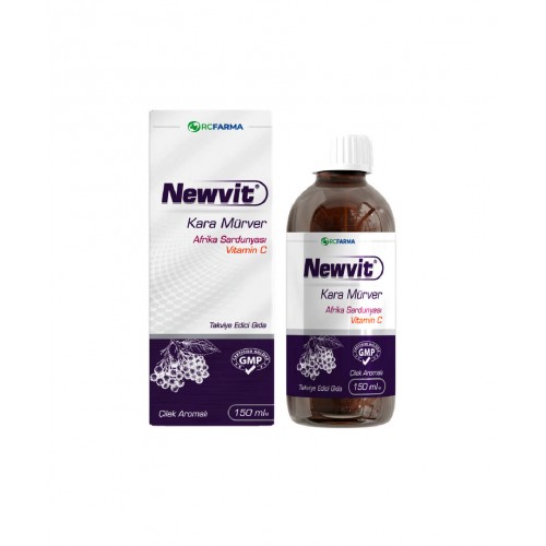 Newvit Sambucus Nigra 150 ml | Bağışıklık Sistemine Katkıda Bulunan Takviye Edici Gıda Newvit Sambucus Nigra 150 ml | Bağışıklık Sistemine Katkıda Bulunan Takviye Edici Gıda
