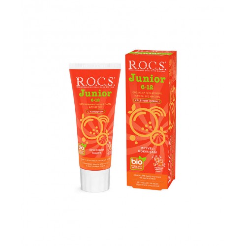 ROCS Junior 6-12 Diş Macunu 60 ml | Meyveli Gökkuşağı ROCS Junior 6-12 Diş Macunu 60 ml | Meyveli Gökkuşağı