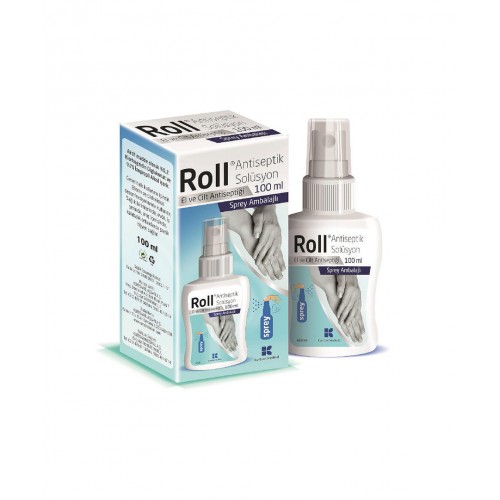 Roll Antiseptik Solüsyon 100 ml Sprey El Dezenfektanı Roll Antiseptik Solüsyon 100 ml Sprey El Dezenfektanı