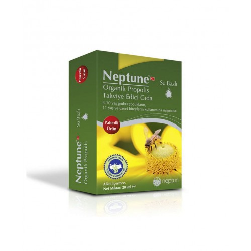 Neptune Organik Propolis 50 ml | Bağışıklık Sistemine Destek Su Bazlı Propolis İçeren Takviye Edici Gıda Neptune Organik Propolis 50 ml | Bağışıklık Sistemine Destek Su Bazlı Propolis İçeren Takviye Edici Gıda