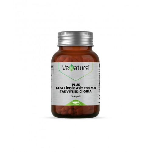 VeNatura Plus Alfa Lipoik Asit 200 mg 30 Kapsül | Antioksidan İçeren Genel Sağlık Destekleyici Takviye Edici Gıda VeNatura Plus Alfa Lipoik Asit 200 mg 30 Kapsül | Antioksidan İçeren Genel Sağlık Destekleyici Takviye Edici Gıda
