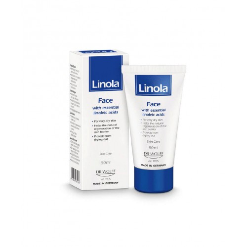 Linola Yüz Kremi 50 ml | Atopik, Kuru, Kaşıntılı ve Iritasyona Uğramış Ciltler İçin Yatıştırıcı Bakım Kremi