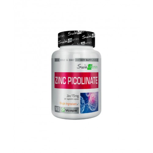 Suda Vitamin Zinc Picolinate 90 Kapsül | Cilt, Saç Sağlığı ve Bağışıklık Sistemi Güçlendirici Takviye Edici Gıda