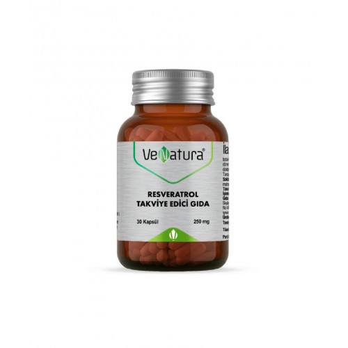 VeNatura Resveratrol 30 Kapsül | Antioksidan İçeren Vücudun Genel Sağlığını Destekleyici Takviye Edici Gıda VeNatura Resveratrol 30 Kapsül | Antioksidan İçeren Vücudun Genel Sağlığını Destekleyici Takviye Edici Gıda