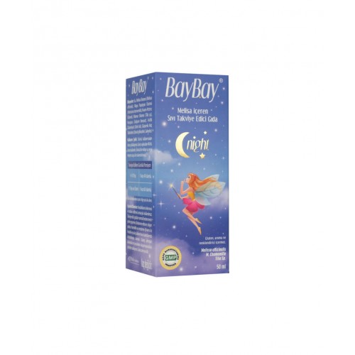 BayBay Night Melisa Ekstresi 50 ml | Uyku Kalitenizi Artırmaya ve Rahatlamanıza Yardımcı Sıvı Takviye Edici Gıda BayBay Night Melisa Ekstresi 50 ml | Uyku Kalitenizi Artırmaya ve Rahatlamanıza Yardımcı Sıvı Takviye Edici Gıda