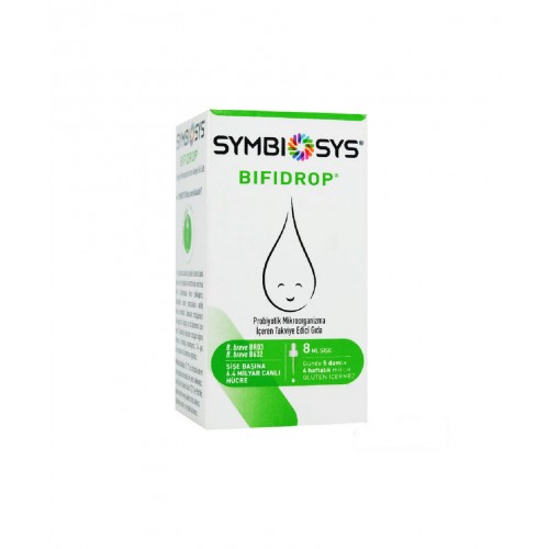 Symbiosys Bifidrop Probiyotik Damla 8 ml | Sindirim Sistemini Düzenlemeye ve Bağışıklık Sistemini Desteklemeye Yardımcı Probiyotik Bakteri İçeren Damla Takviye