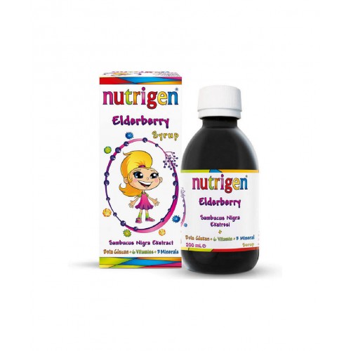 Nutrigen Elderberry 200 ml | Bağışıklık Sistemini Güçlendirmeye, Enerji Seviyelerini Artırmaya ve Genel Sağlık Durumunu İyileştirmeye Yardımcı Takviye Edici Şurup