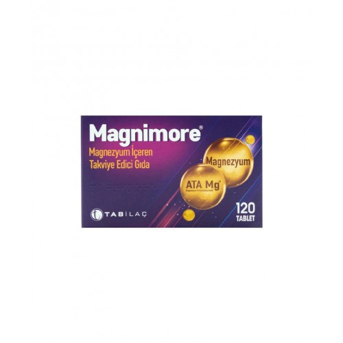 Magnimore 120 Tablet | Yoğun Yaşam Tarzı Olan Bireylere Özel Enerji Metabolizmasını ve Kas Fonksiyonlarını Desteklemeye Yardımcı Takviye Edici Gıda Magnimore 120 Tablet | Yoğun Yaşam Tarzı Olan Bireylere Özel Enerji Metabolizmasını ve Kas Fonksiyonlarını Desteklemeye Yardımcı Takviye Edici Gıda
