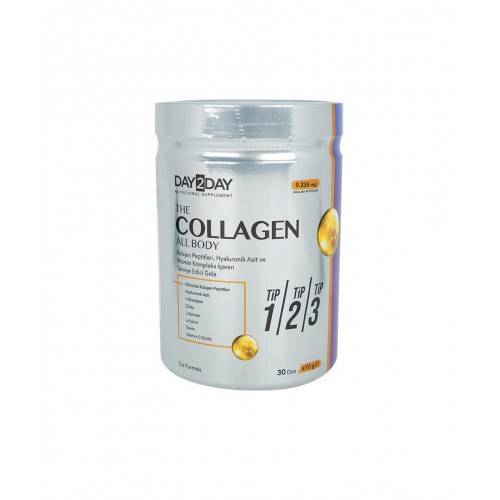 Day2Day The Collagen All Body 300 g | Cildinizin Elastikiyetini Artırmaya ve Eklem Sağlığınızı Güçlendirmeye Yardımcı Takviye Edici Gıda Day2Day The Collagen All Body 300 g | Cildinizin Elastikiyetini Artırmaya ve Eklem Sağlığınızı Güçlendirmeye Yardımcı Takviye Edici Gıda
