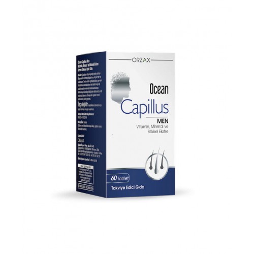 Ocean Capillus Men 60 Tablet | Erkeklerin Saç Sağlığını Desteklemeye Yardımcı Takviye Edici Gıda