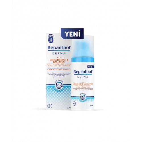 Bepanthol Derma Nem SPF 25 Yüz Bakım Kremi 50 ml | Güneş Koruyuculu Günlük Yüz Nemlendirici