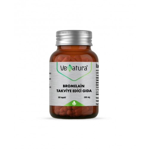 VeNatura Bromelain 60 Kapsül | Sindirim Sistemini Desteklemeye ve Vücutta Oluşan İltihaplanma Süreçlerini Dengelemeye Yardımcı Takviye Edici Gıda VeNatura Bromelain 60 Kapsül | Sindirim Sistemini Desteklemeye ve Vücutta Oluşan İltihaplanma Süreçlerini Dengelemeye Yardımcı Takviye Edici Gıda