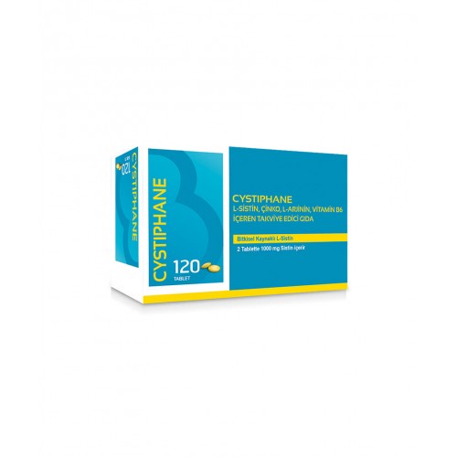 Cystiphane 120 Tablet | Ciltteki Görünüm Bozukluklarının İyileşmesine Yardımcı Takviye Edici Gıda Cystiphane 120 Tablet | Ciltteki Görünüm Bozukluklarının İyileşmesine Yardımcı Takviye Edici Gıda