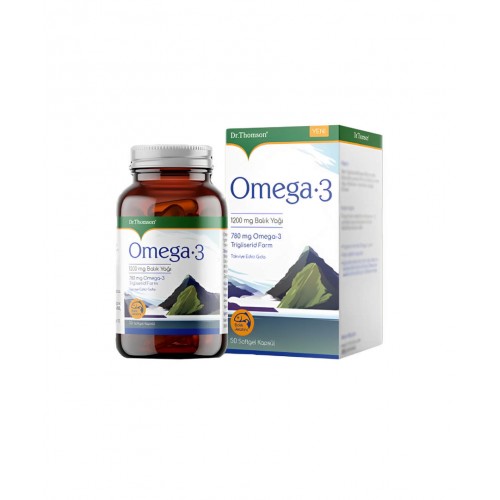 Dr. Thomson Omega-3 1200 mg 50 Kapsül | Kalp Sağlığını Desteklemeye, Beyin Fonksiyonlarını Güçlendirmeye ve Genel Yaşam Kalitesini Artırmaya Yardımcı Takviye Edici Gıda Dr. Thomson Omega-3 1200 mg 50 Kapsül | Kalp Sağlığını Desteklemeye, Beyin Fonksiyonlarını Güçlendirmeye ve Genel Yaşam Kalitesini Artırmaya Yardımcı Takviye Edici Gıda