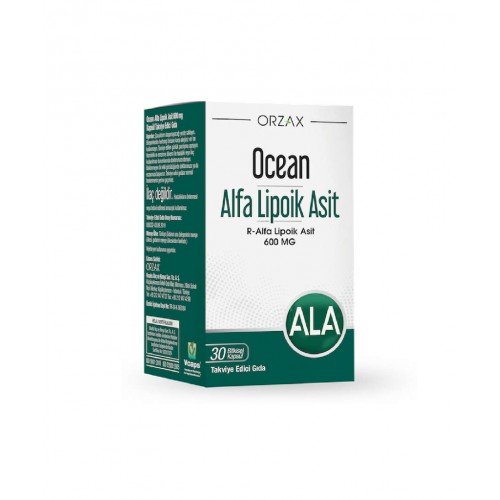 Ocean Alfa Lipoik Asit 200 mg 30 Kapsül | Antioksidan İçeren Vücudun Doğal Savunma Mekanizmasını Destekleyici Takviye Edici Gıda Ocean Alfa Lipoik Asit 200 mg 30 Kapsül | Antioksidan İçeren Vücudun Doğal Savunma Mekanizmasını Destekleyici Takviye Edici Gıda