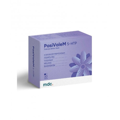 PasiValeM 5-HTP 30 Tablet | Serotonin Düzeylerini Desteklemek İçin Formüle Edilmiş, Ruh Halini İyileştirmeye Yardımcı Takviye Edici Gıda