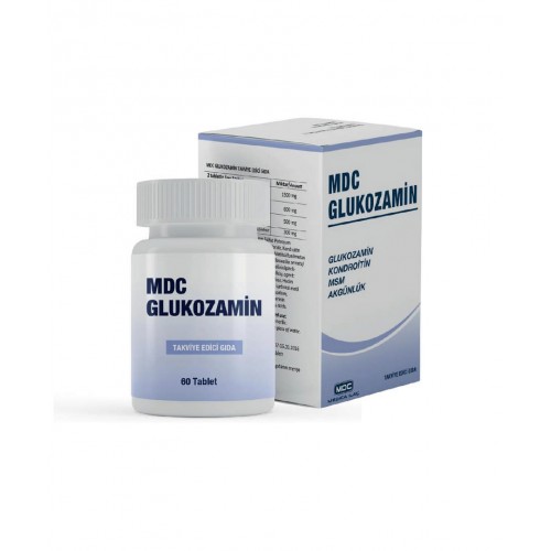 MDC Glukozamin 60 Tablet | Eklem Hareketliliğini Artırmaya ve Rahatsızlık Hissini Azaltmaya Yardımcı Takviye Edici Gıda MDC Glukozamin 60 Tablet | Eklem Hareketliliğini Artırmaya ve Rahatsızlık Hissini Azaltmaya Yardımcı Takviye Edici Gıda