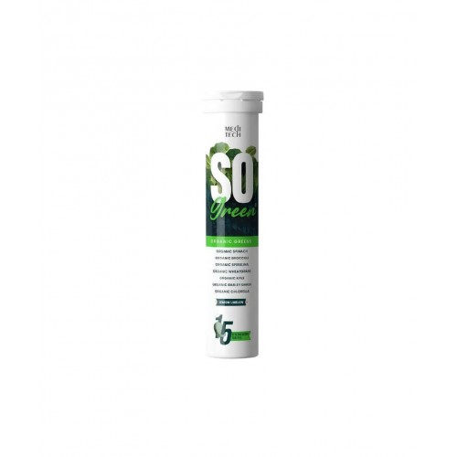 So Green Efervesan 15 Tablet | Enerji Seviyelerini Artırmaya, Yorgunluk ve Stresle Başa Çıkmaya ve Bağışıklık Sistemini Güçlendirmeye Yardımcı Takviye Edici Gıda So Green Efervesan 15 Tablet | Enerji Seviyelerini Artırmaya, Yorgunluk ve Stresle Başa Çıkmaya ve Bağışıklık Sistemini Güçlendirmeye Yardımcı Takviye Edici Gıda