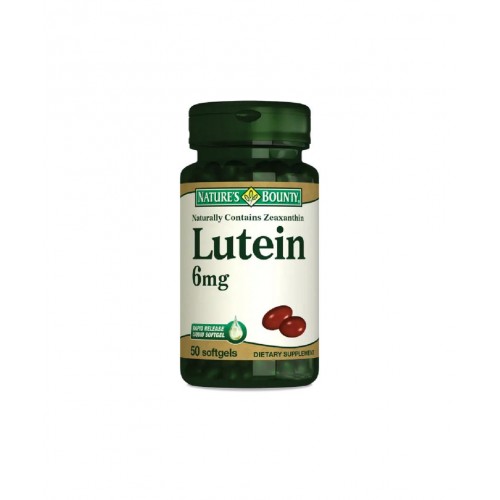 Nature's Bounty Lutein 6 mg 50 Softgels | Göz Sağlığını Desteklemeye Yardımcı Takviye Edici Gıda Nature's Bounty Lutein 6 mg 50 Softgels | Göz Sağlığını Desteklemeye Yardımcı Takviye Edici Gıda
