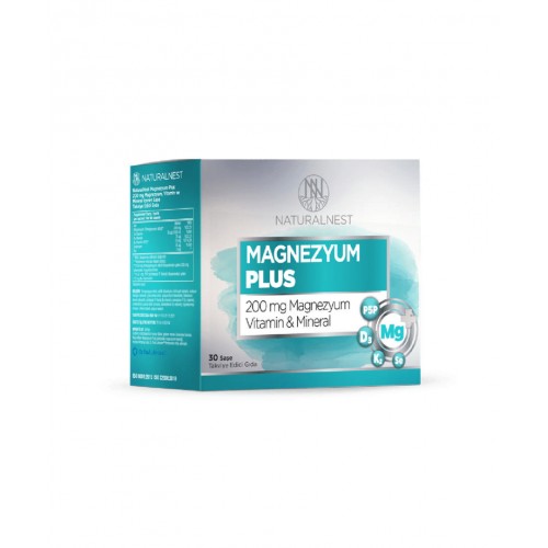 Naturalnest Magnezyum Plus 30 Saşe | Kas, Sinir Fonksiyonlarını ve Enerji Üretimini Destekleyen Takviye Edici Gıda Naturalnest Magnezyum Plus 30 Saşe | Kas, Sinir Fonksiyonlarını ve Enerji Üretimini Destekleyen Takviye Edici Gıda