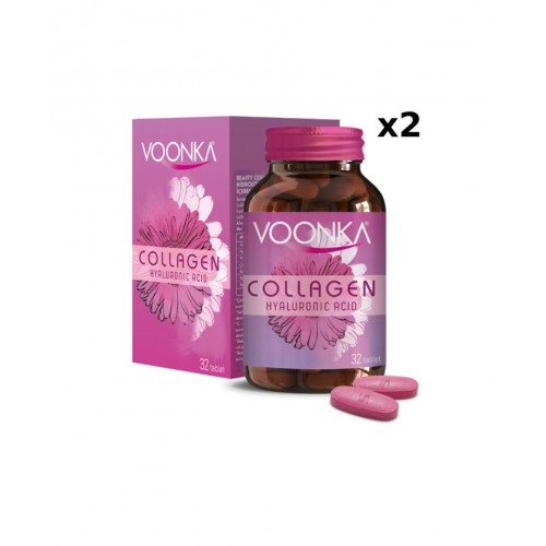 Voonka Collagen Hyaluronic Acid 32 Tablet 2'li Paket | Cilt Sağlığına Katkıda Bulunan Kolajen Takviyesi Voonka Collagen Hyaluronic Acid 32 Tablet 2'li Paket | Cilt Sağlığına Katkıda Bulunan Kolajen Takviyesi