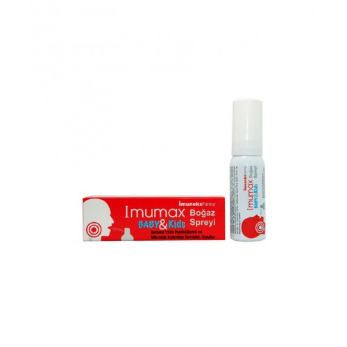 Imumax Boğaz Spreyi Baby&Kids 20 ml | Çocukların Boğazında Oluşan Tahrişi Azaltmaya ve Rahatlatmaya Yardımcı Boğaz Spreyi Imumax Boğaz Spreyi Baby&Kids 20 ml | Çocukların Boğazında Oluşan Tahrişi Azaltmaya ve Rahatlatmaya Yardımcı Boğaz Spreyi