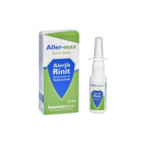 İmuneks Aller-max Burun Spreyi 15 ml | Burun Tıkanıklığını Hafifletmeye ve Alerjik Reaksiyonların Etkilerini Azaltmaya Yardımcı Sprey İmuneks Aller-max Burun Spreyi 15 ml | Burun Tıkanıklığını Hafifletmeye ve Alerjik Reaksiyonların Etkilerini Azaltmaya Yardımcı Sprey