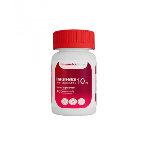 Imuneks Farma 10 mg Beta Glukan İçeren Takviye Edici Gıda 40 Kapsül | Vücudun Doğal Savunma Mekanizmalarını Güçlendirmeye Yardımcı Takviye Edici Gıda Imuneks Farma 10 mg Beta Glukan İçeren Takviye Edici Gıda 40 Kapsül | Vücudun Doğal Savunma Mekanizmalarını Güçlendirmeye Yardımcı Takviye Edici Gıda