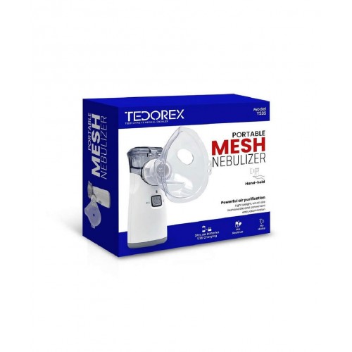 Tedorex Taşınabilir Mesh Nebulizatör YS35 | Solunum Yolu Hastalıklarının Tedavisi İçin Kullanılan İlaç Buharlaştırıcı Cihaz