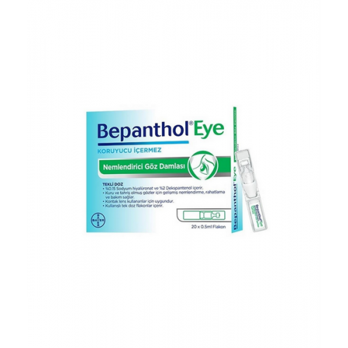 Bepanthol Eye Göz Damlası 0 5 ml x 20 Flakon | Gözleri Rahatlatan Nemlendirici Damla